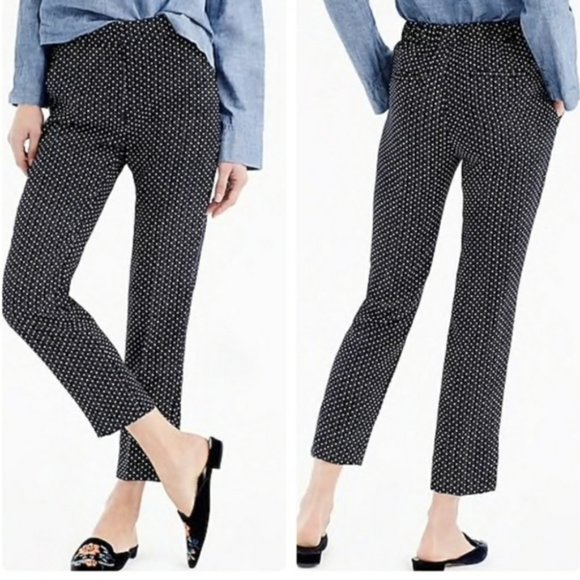 J. Crew Pants - J. Crew Navy Foulard Print Elastic Waist Pants